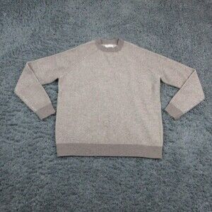 RAITH Sweater Mens XL Beige Crew Neck Wool Tight-Knit Pullover Casual Fall NWT